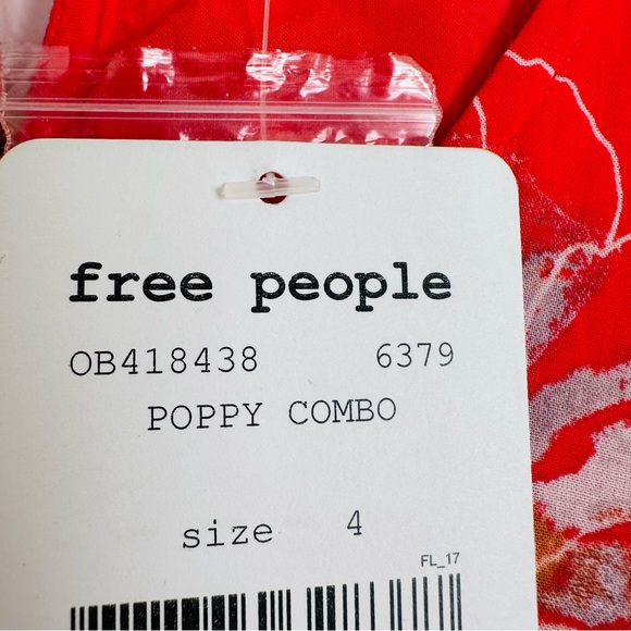 New Free People Eyes On You Floral Print Mini Dress Lined Pockets - Picture 8 of 9